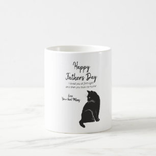 Lycklig Fars dag från katt Kaffemugg