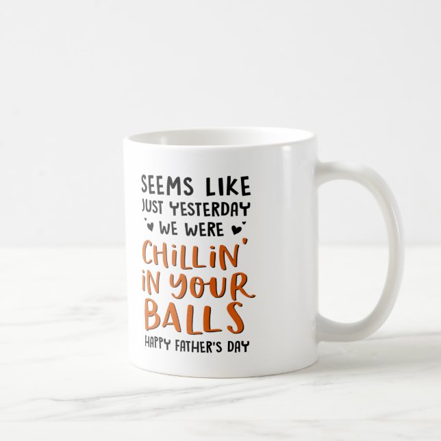 Lycklig Fars dag från små ekorrar Kaffemugg (Höger)