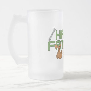 Lycklig Fars dag Frostat Ölglas