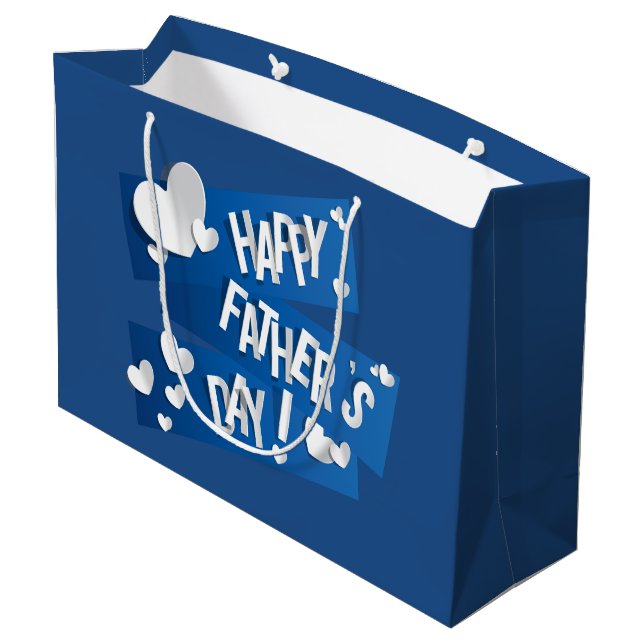 Lycklig Fars dag - Gift Bag Large (Baksidan Vinklad)