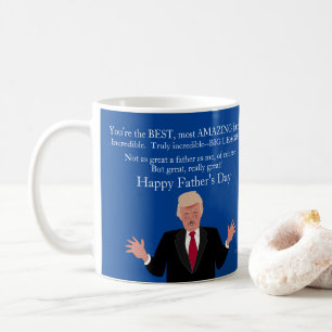 Lycklig Fars dag Gift för Pappa Donald Trump Unde Kaffemugg