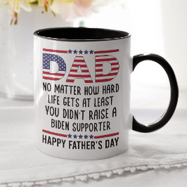 Lycklig, Fars dag, gift för Pappa, flott trump Mugg