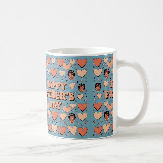 Lycklig Fars dag Gift Kaffemugg (Höger)