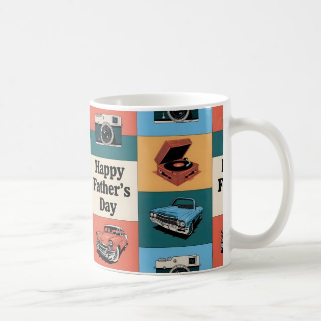 Lycklig Fars dag Gift Kaffemugg (Höger)