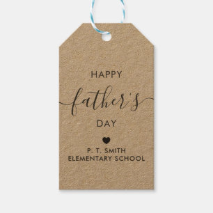 Lycklig Fars dag Gift Märkre, Pappa Märkre, Kraft Presentetikett