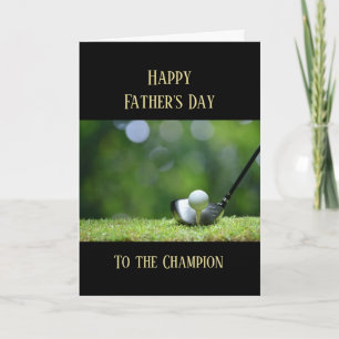 Lycklig Fars dag Golf Golfing Golfing Golfer Kort
