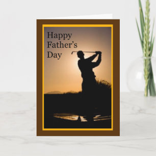 Lycklig Fars dag Golf Kort