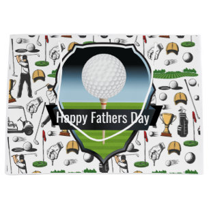 Lycklig Fars dag Golfer