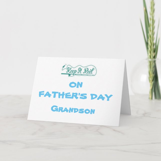 *LYCKLIG FARS DAG* GRANDSON KORT (Framsida)