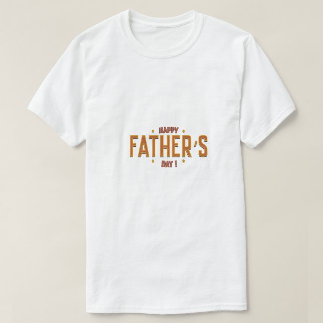 Lycklig Fars dag - Heartfilt Gift for the World" T Shirt (Design framsida)