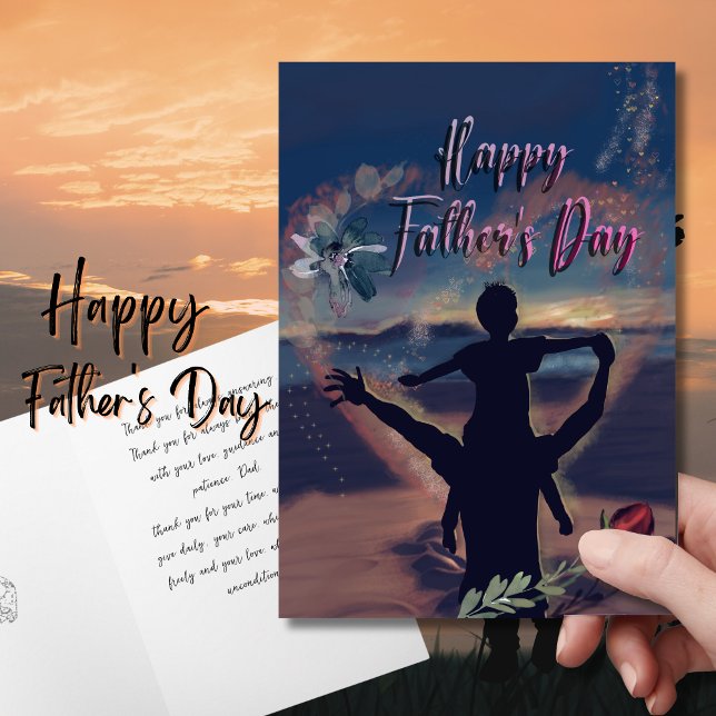 Lycklig Fars dag Helgkort ( Happy Father's Day Holiday Card )