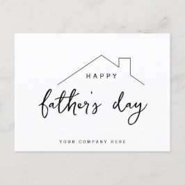 Lycklig Fars dag House Realty Vykort