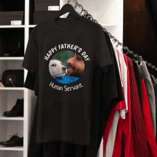 Lycklig Fars dag Human Servant Anpassningsbar Phot T Shirt