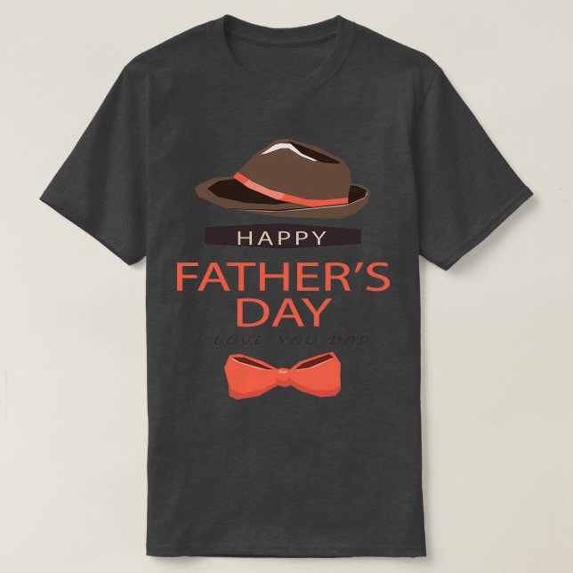 Lycklig Fars dag I Kärlek Du Pappa T Shirt (Design framsida)