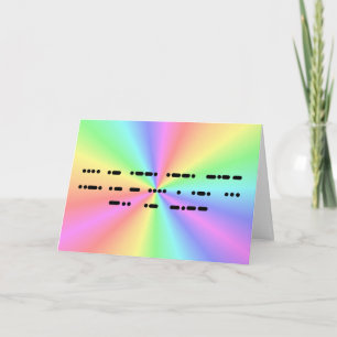 Lycklig Fars dag i Morse Code Greeting Card Kort