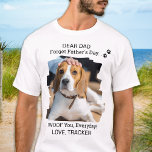 Lycklig Fars dag I Woof You Photo Hund Pappa T Shirt<br><div class="desc">"Kära Pappa, glöm Fars dag, jag är din vän, varje dag! Kärlek, Hund!" Överraska din favorit Hund Pappa i Fars dag med den här toppen söta fotoskjortan av anpassningsbar. Anpassa den här pappa-skjortan i hund med hund favoritfoto och namn. Bäste Hund Pappa någonsin. Denna t-shirt från hund är ett måste...</div>