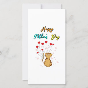 Lycklig Fars dag Kattunge Pappa  pappa Gift Cat Fa Meddelande
