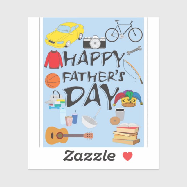 Lycklig Fars dag Klistermärken (Ark)