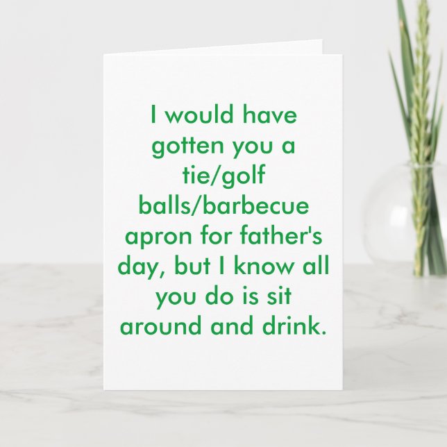 lycklig fars dag! kort (Framsida)