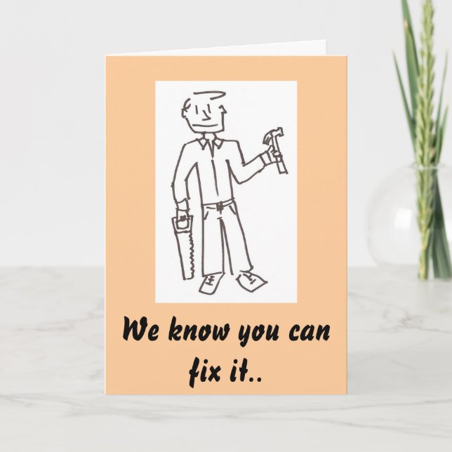 Lycklig Fars dag Kort (Framsida)