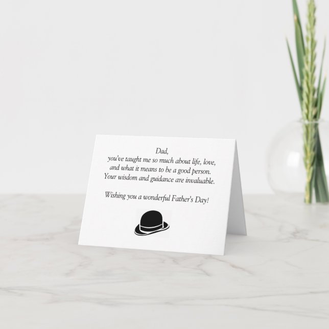 Lycklig Fars dag Kort (Framsida)