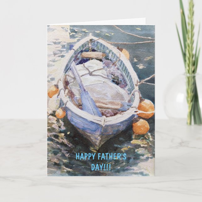"Lycklig Fars dag"-kort för påskrivet meddelande (Framsida)