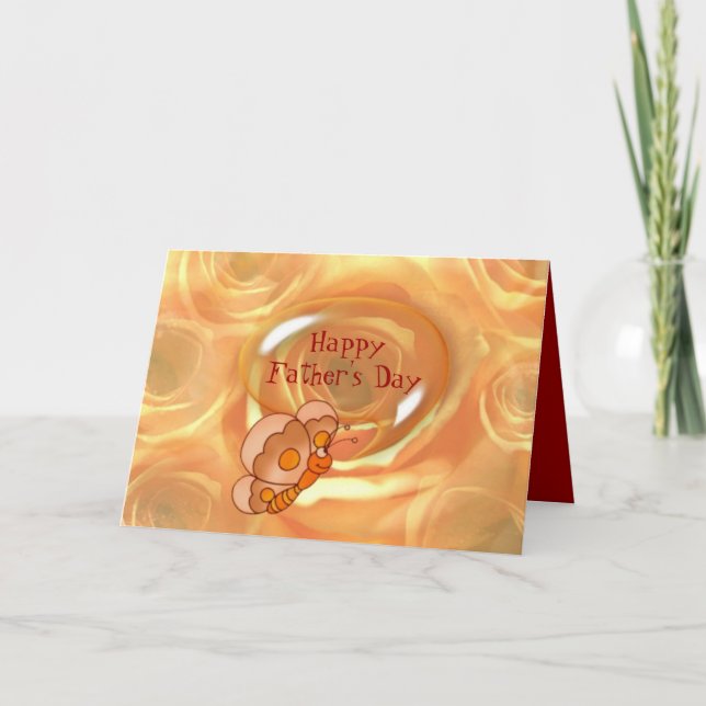 Lycklig Fars dag-kort Kort (Framsida)