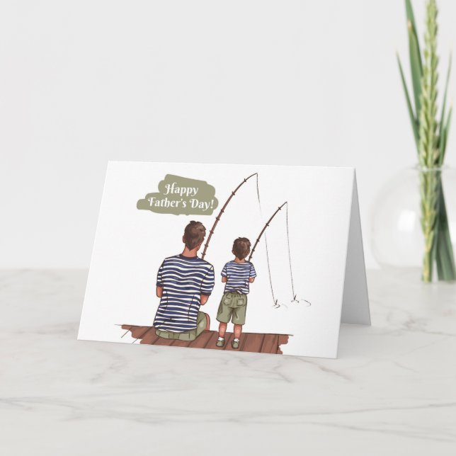 Lycklig Fars dag-kort Kort (Framsida)