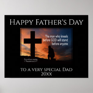 Lycklig Fars dag MAN SOM KÄNNER FÖRE GOD Poster