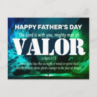 Lycklig Fars dag MIGHTY MAN OF VALOR Judges 6:12
