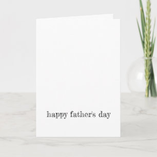 LYCKLIG FARS DAG Modern typografi KÄRLEK DU PAPPA Kort