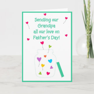 Lycklig fars dag - morfar kort
