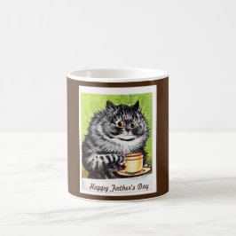 Lycklig Fars dag Mugg, Louis Wain Kaffemugg