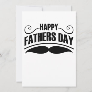 Lycklig Fars dag Mustache Julkort