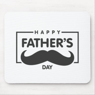 Lycklig Fars dag Mustache   Musmatta