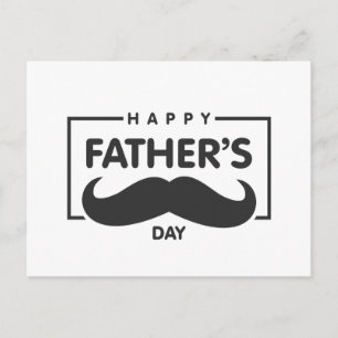 Lycklig Fars dag Mustache vykort