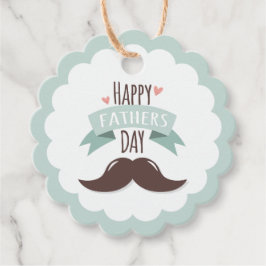 Lycklig fars dag - mustasch gåvor etiketter