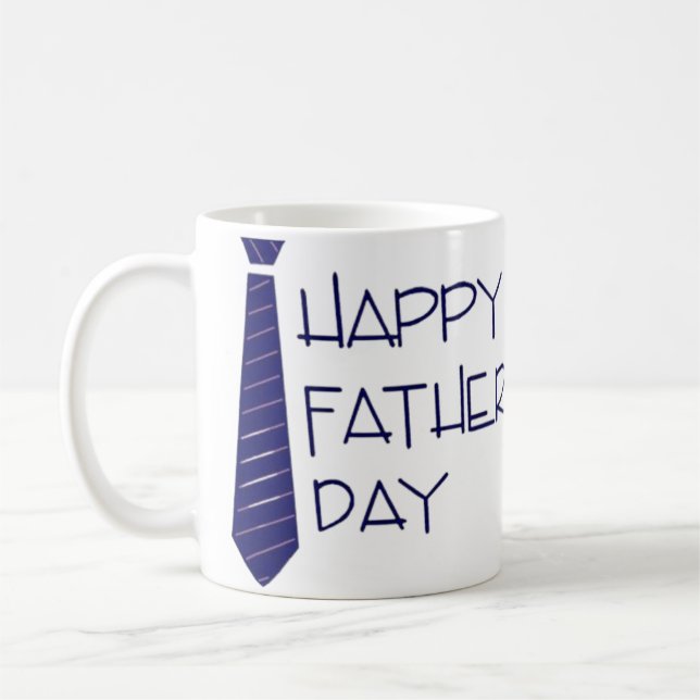 Lycklig Fars dag Neck Tie Kaffemugg (Vänster)