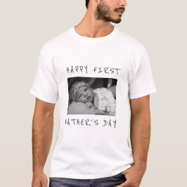 Lycklig Fars dag New Pappa Photo T Shirt