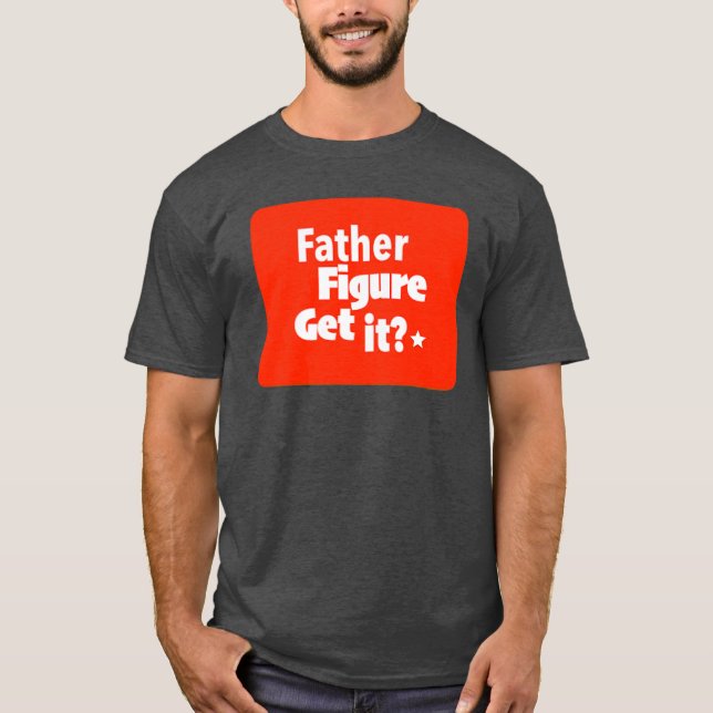 Lycklig Fars dag: Novelty för utskrift av Far Figu T Shirt (Framsida)