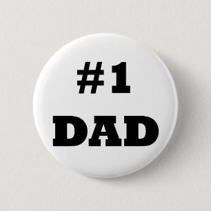 Lycklig Fars dag - nummer 1 Pappa - #1 Pappa Knapp