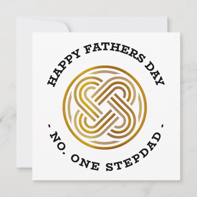 Lycklig Fars dag nummer ett Stepdad Julkort (Framsida)