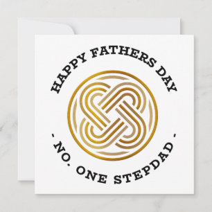 Lycklig Fars dag nummer ett Stepdad Julkort
