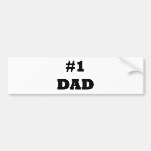 Lycklig fars dag - numrera 1 pappa - pappa #1 bildekal