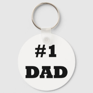 Lycklig fars dag - numrera 1 pappa - pappa #1 nyckelring