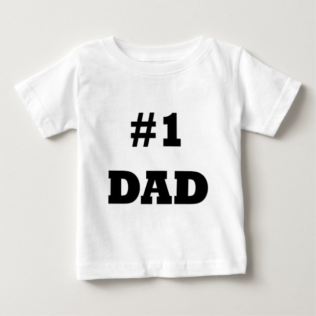 Lycklig fars dag - numrera 1 pappa - pappa #1 tee shirt (Framsida)