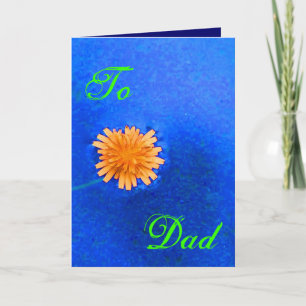 Lycklig Fars dag Orange Flower Kort