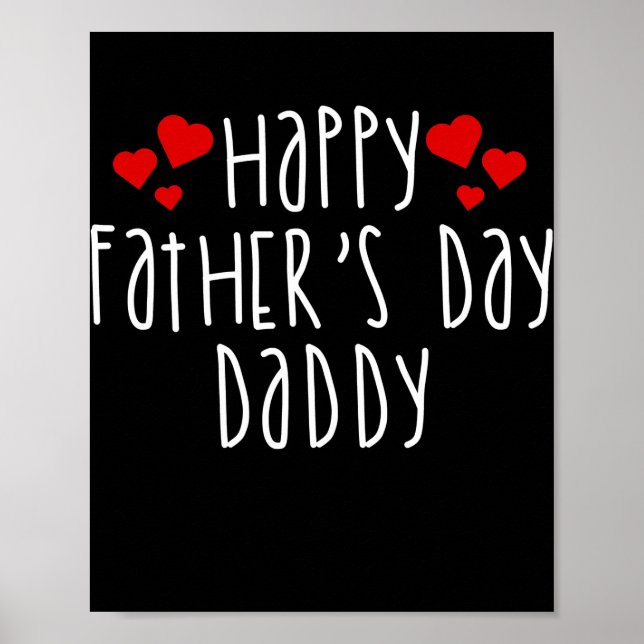 Lycklig Fars dag pappa Far Pappa Poster (Framsidan)