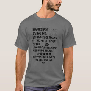 Lycklig Fars dag Pappa från dotter och son F T Shirt