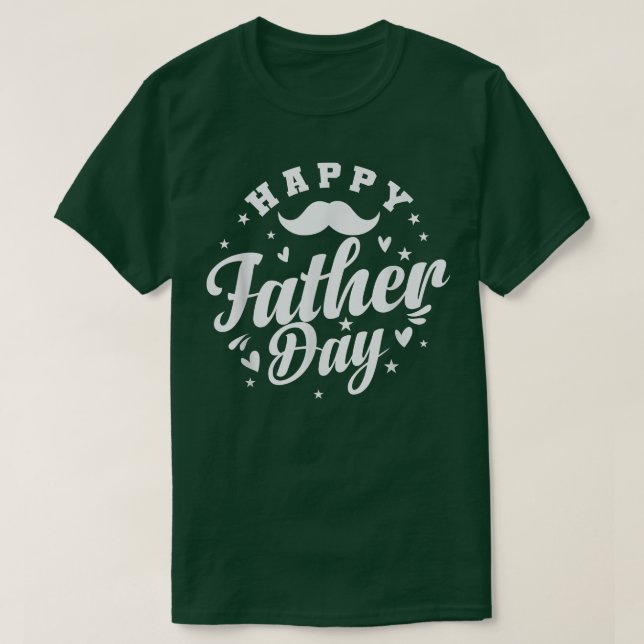 Lycklig Fars dag pappa Helgdag Fars dag T Shirt (Design framsida)